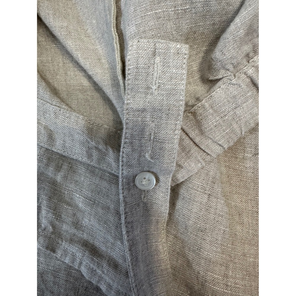 J.Crew Womens Coastal Linen Pintuck Sleeveless Cami Top Beige 3X Summer Boho - Picture 10 of 10
